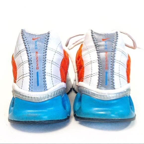 Nike Running Shox VJ-N 2008 Women’s 308683 Shoes White/Orange/Blue Sz 6.5 - Picture 6 of 12